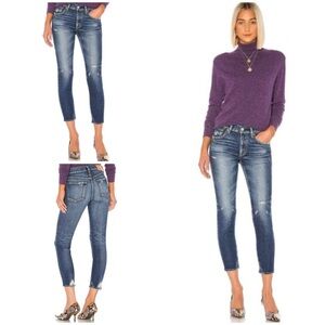 EUC Moussy Vintage Velma Distressed Stretch Skinny Ankle Jeans Made in Japan 27